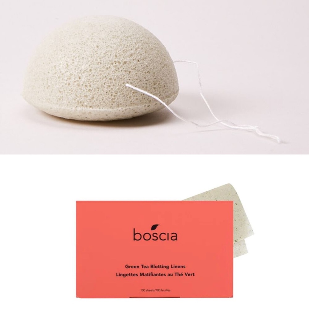 Boscia Konjac Cleansing Sponge & Blotting Linens